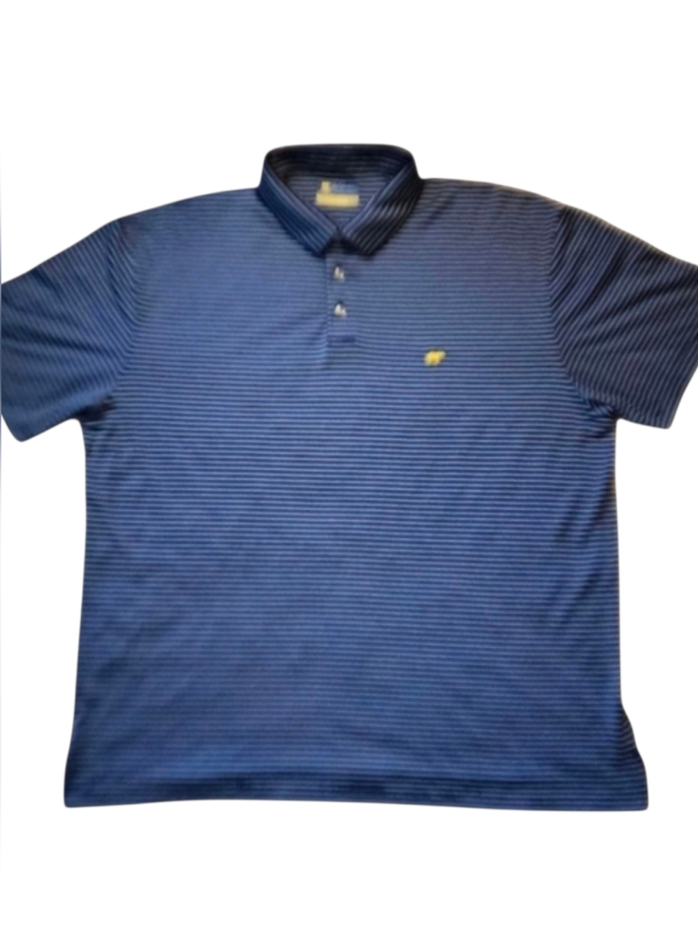 Jack Nicklaus XL Blue Striped Golden Bear Polo Golf Shirt Extra Large
